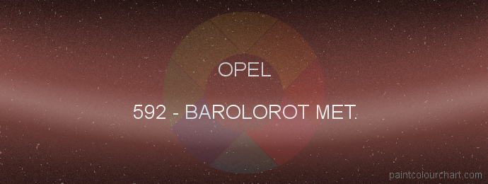 Opel paint 592 Barolorot Met.