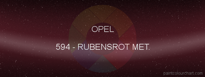 Opel paint 594 Rubensrot Met.