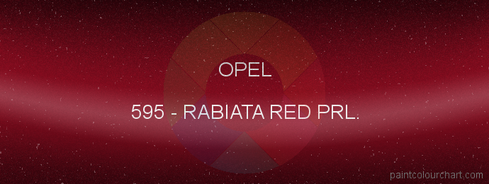Opel paint 595 Rabiata Red Prl.