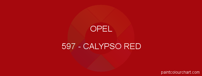Opel paint 597 Calypso Red