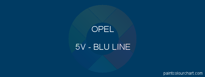 Opel paint 5V Blu Line