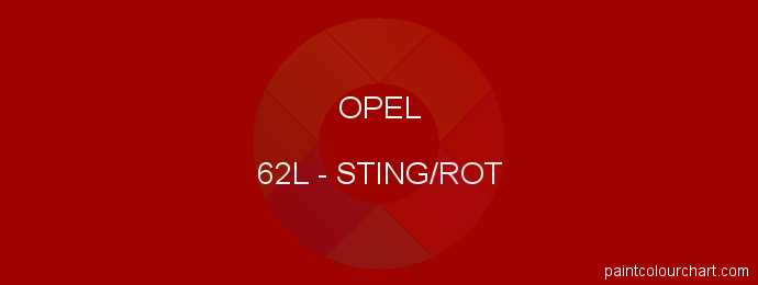 Opel paint 62L Sting/rot