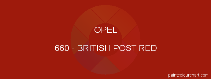Opel paint 660 British Post Red