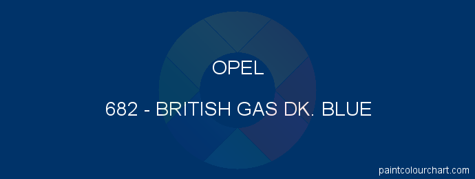 Opel paint 682 British Gas Dk. Blue