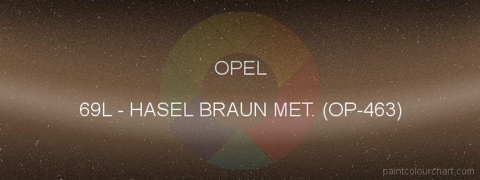 Opel paint 69L Hasel Braun Met. (op-463)