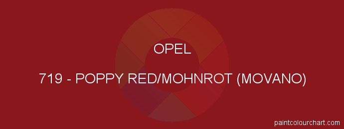 Opel paint 719 Poppy Red/mohnrot (movano)