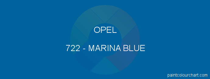 Opel paint 722 Marina Blue