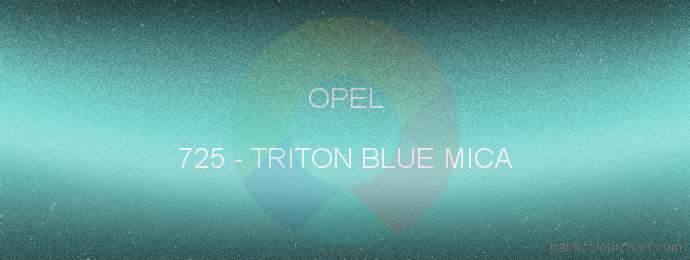 Opel paint 725 Triton Blue Mica