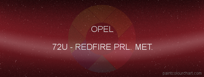 Opel paint 72U Redfire Prl. Met.