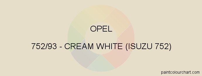Opel paint 752/93 Cream White (isuzu 752)