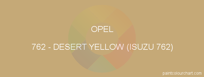 Opel paint 762 Desert Yellow (isuzu 762)
