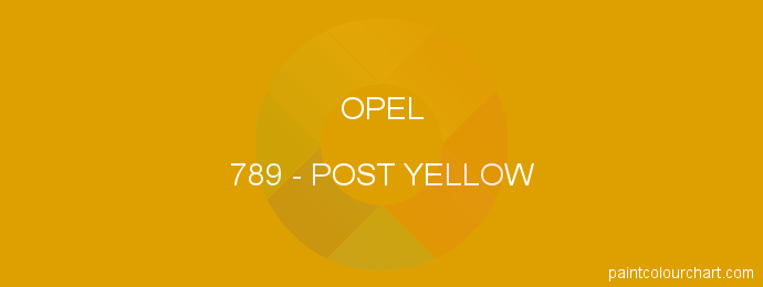 Opel paint 789 Post Yellow