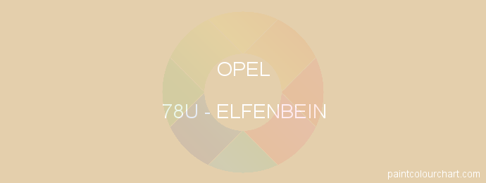 Opel paint 78U Elfenbein