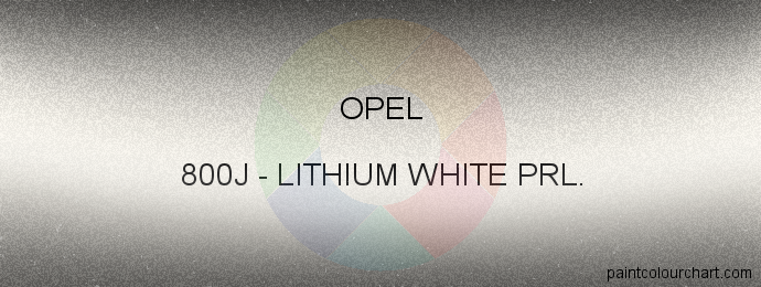 Opel paint 800J Lithium White Prl.