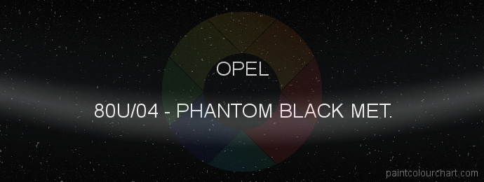 Opel paint 80U/04 Phantom Black Met.