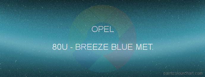 Opel paint 80U Breeze Blue Met.