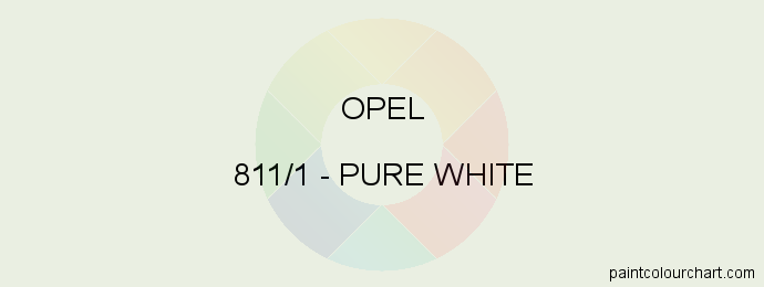 Opel paint 811/1 Pure White