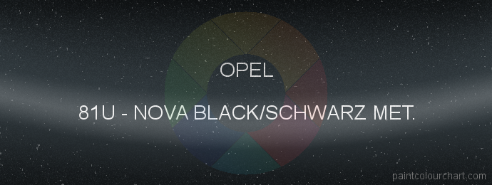 Opel paint 81U Nova Black/schwarz Met.