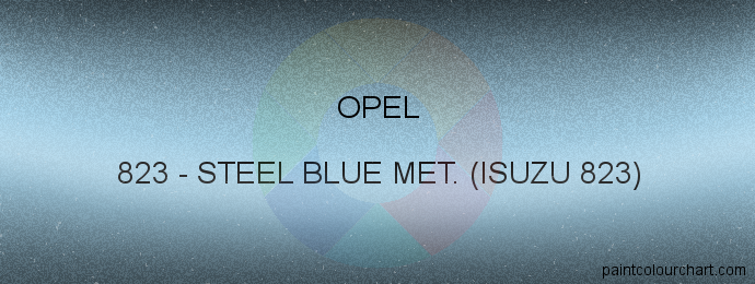 Opel paint 823 Steel Blue Met. (isuzu 823)