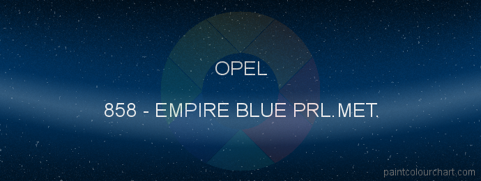 Opel paint 858 Empire Blue Prl.met.