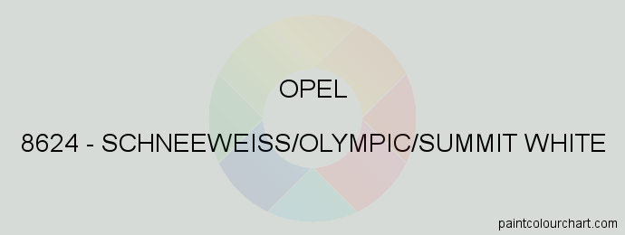 Opel paint 8624 Schneeweiss/olympic/summit White