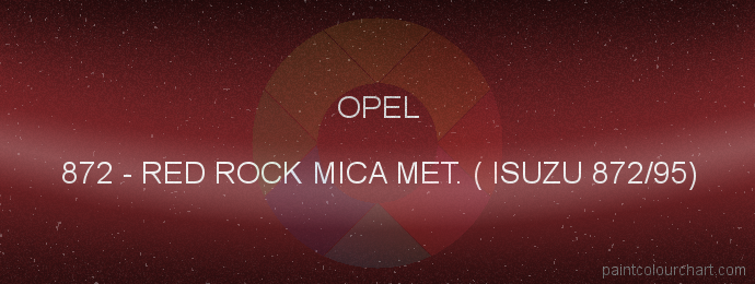Opel paint 872 Red Rock Mica Met. ( Isuzu 872/95)