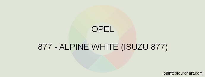 Opel paint 877 Alpine White (isuzu 877)