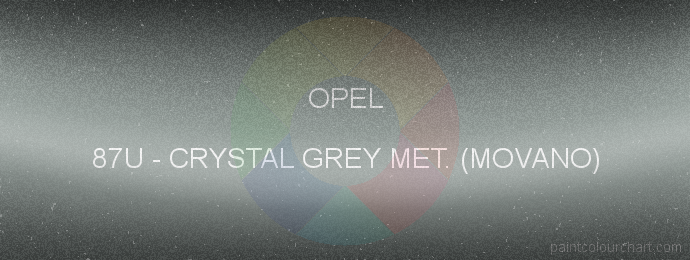 Opel paint 87U Crystal Grey Met. (movano)