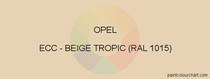 Opel paint ECC Beige Tropic (ral 1015)