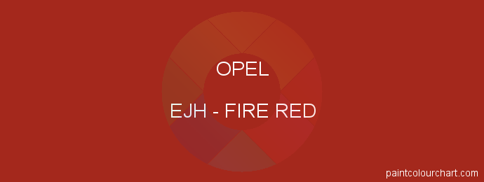 Opel paint EJH Fire Red