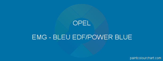Opel paint EMG Bleu Edf/power Blue
