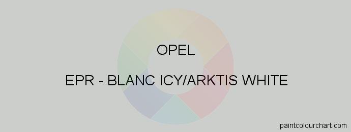 Opel paint EPR Blanc Icy/arktis White
