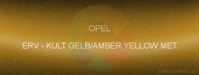 Opel paint ERV Kult Gelb/amber Yellow Met.