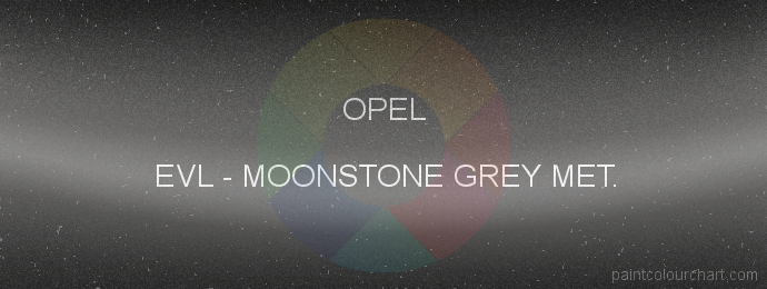 Opel paint EVL Moonstone Grey Met.