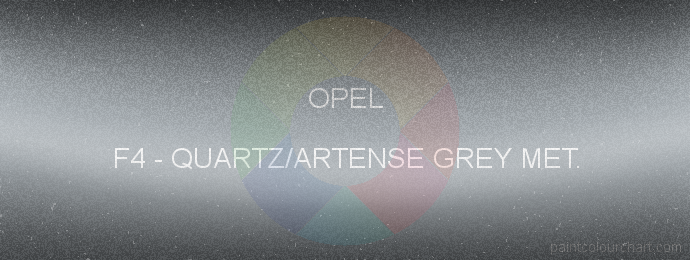 Opel paint F4 Quartz/artense Grey Met.