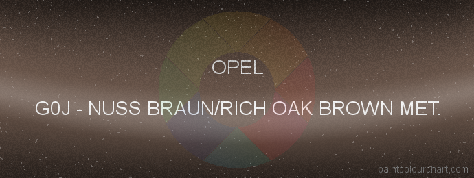 Opel paint G0J Nuss Braun/rich Oak Brown Met.