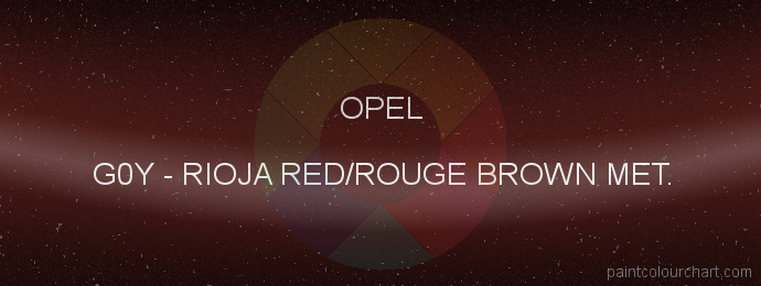 Opel paint G0Y Rioja Red/rouge Brown Met.