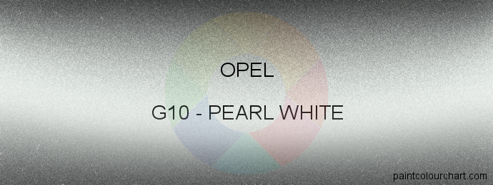 Opel paint G10 Pearl White