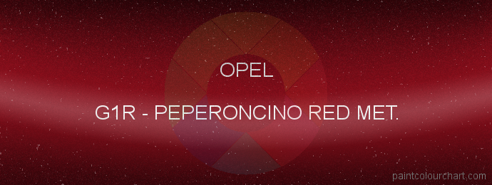 Opel paint G1R Peperoncino Red Met.