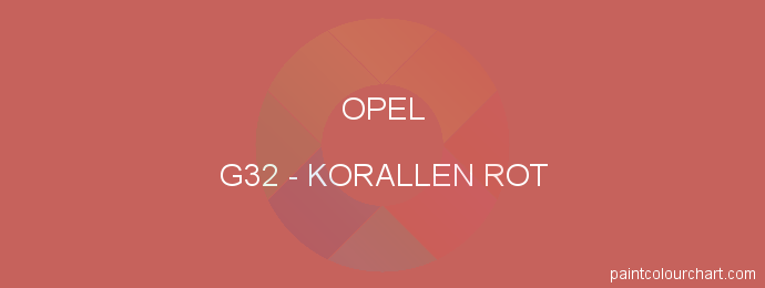 Opel paint G32 Korallen Rot
