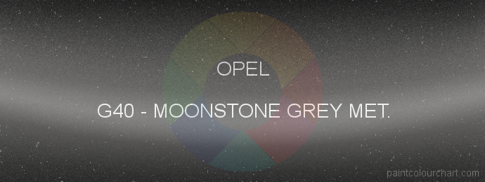 Opel paint G40 Moonstone Grey Met.