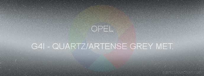 Opel paint G4I Quartz/artense Grey Met.