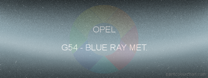 Opel paint G54 Blue Ray Met.
