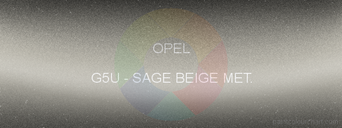 Opel paint G5U Sage Beige Met.