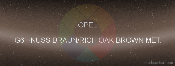 Opel paint G6 Nuss Braun/rich Oak Brown Met.