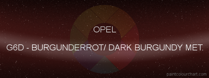 Opel paint G6D Burgunderrot/ Dark Burgundy Met.