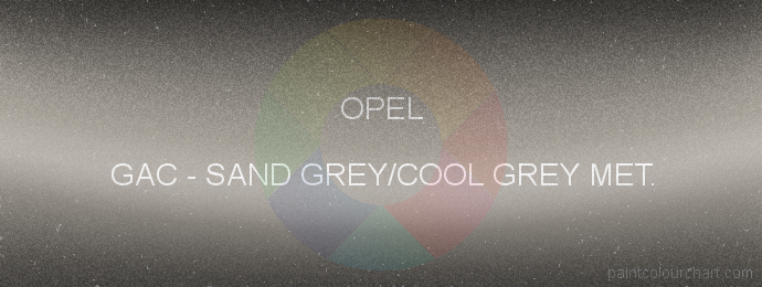 Opel paint GAC Sand Grey/cool Grey Met.
