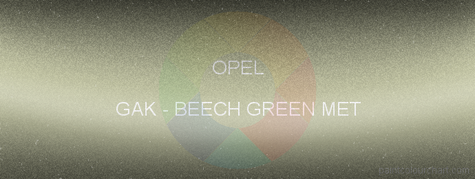 Opel paint GAK Beech Green Met