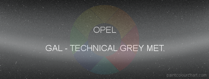 Opel paint GAL Technical Grey Met.