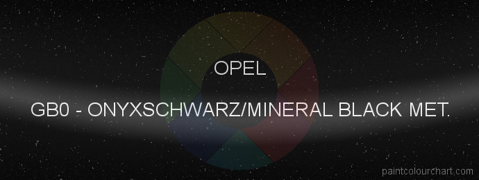 Opel paint GB0 Onyxschwarz/mineral Black Met.